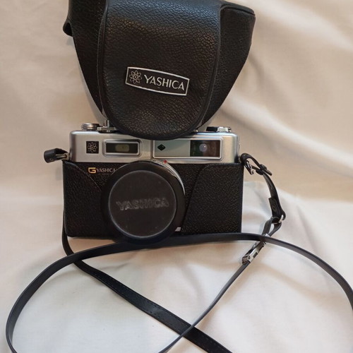 Yashica Electro 35 GSN vintage 35mm camera with original case used