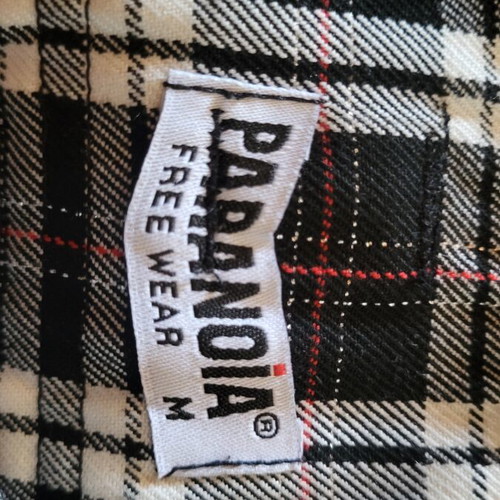 Paranoia Mini Skirt Like New, Checked Black and White