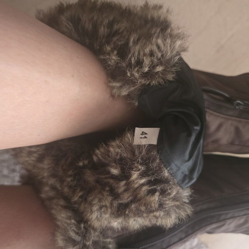 Cartex women's boots like new, size 41.5, black and brown, warm fur lining