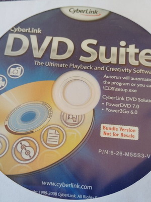 CyberLink DVD Suite vintage installation DVD for Windows like new