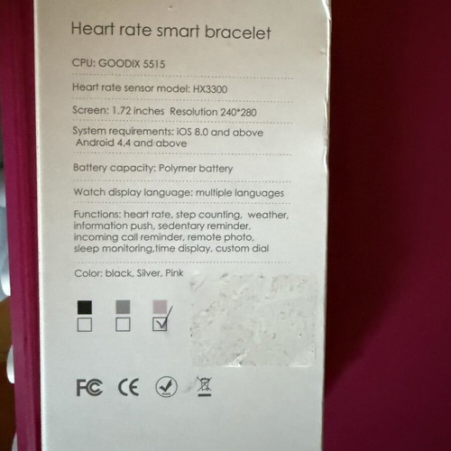 Business & Sport Smart Bracelet 1.72" Pink New