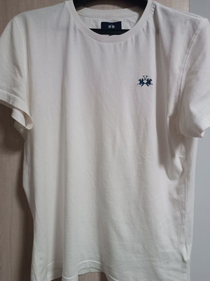 La Martina white T-shirt used, size large, fits medium