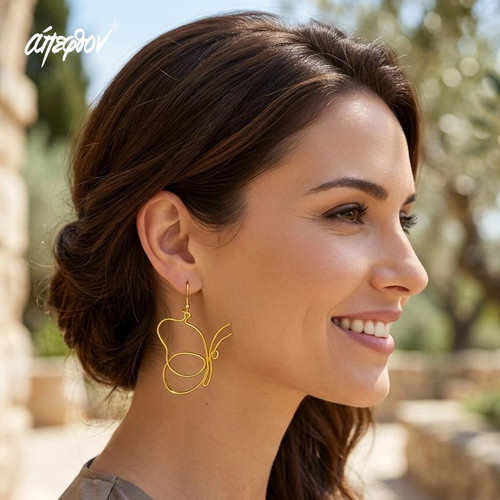 Chrysalis asymmetrical butterfly earrings large statement, new, gold