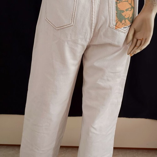Shein white women's high-waisted wide jeans M like new