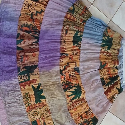 Boho maxi skirt patchwork from India