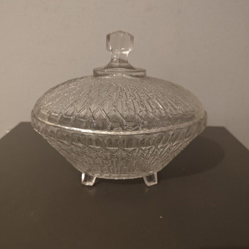 Crystal fondue pot used