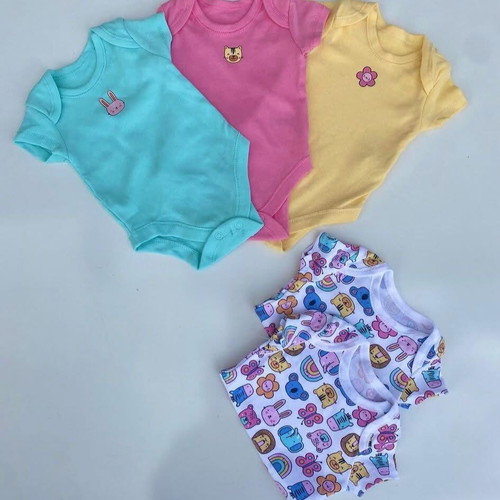 Baby bodysuits set of 5, 0-3 months