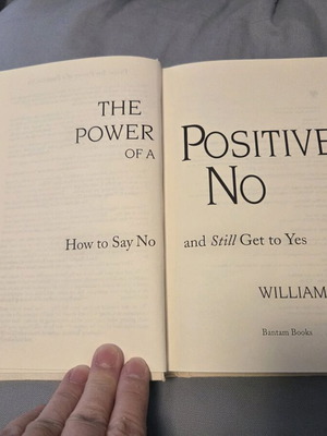 The Power of a Positive No book like new, English