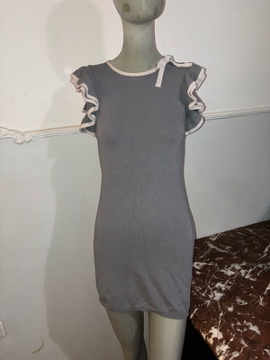 Valentino dress gray like new, size M