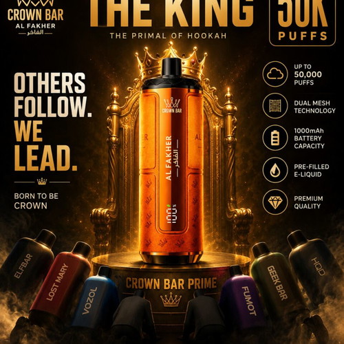 Crown Bar Al Fakher HyperMax Prime 50K Premium disposable vape