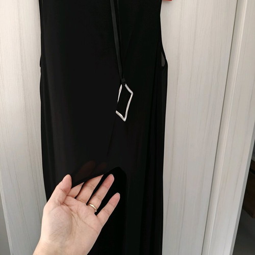 Maxi top black like new, transparent, MY T