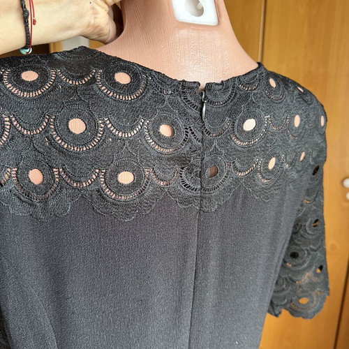 Ann Taylor black dress size 12 large like new