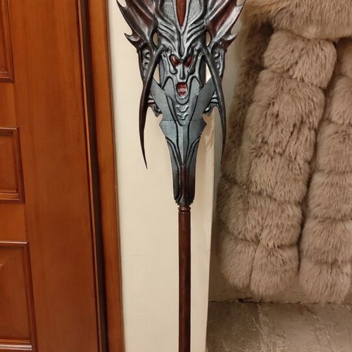 Arcana Mace cosplay staff Lineage 2 life size 3D print