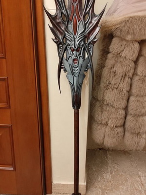 Arcana Mace cosplay staff Lineage 2 life size 3D print