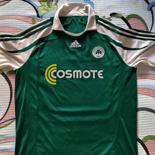 Panathinaikos Authentic Vintage 2007-08 Football Jersey Papadopoulos #11 Large