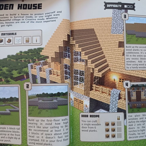 Minecraft books like new, Construction Handbook and The Mountain