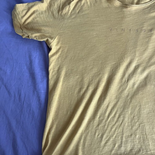 Omerta T-shirt L/XL like new, yellow, 100% cotton, Greek made