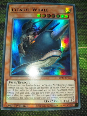 Citadel Whale Yu-Gi-Oh! card like new, iconic anime collectible
