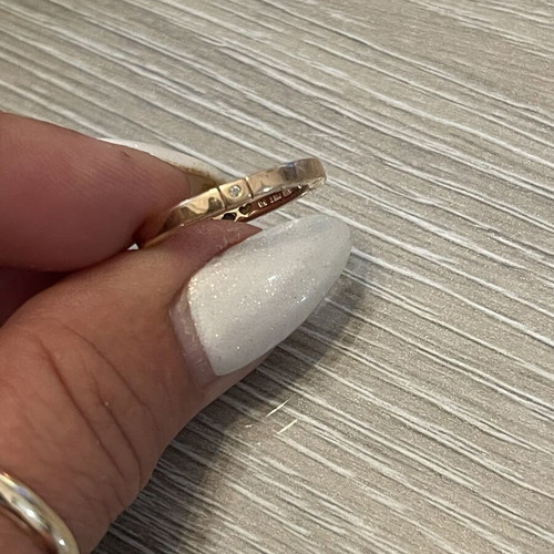 Pandora ring 925 silver gold plated used, size 52