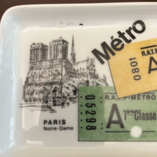 Authentic Limoges porcelain dish France like new