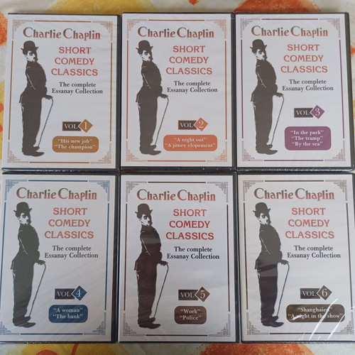 Charlie Chaplin Short Comedy Classics 7 DVD set new, Greek subtitles