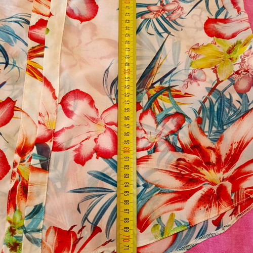 Floral tunic Raspberry like new, multicolor