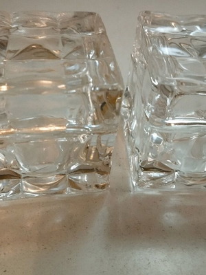 Vintage glass jewelry boxes used