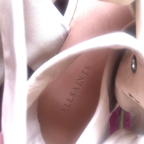 Allsaints leather sandals used, size 36, beige