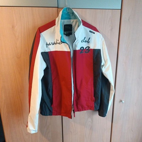 Basehit men's summer jacket size M like new, red and white