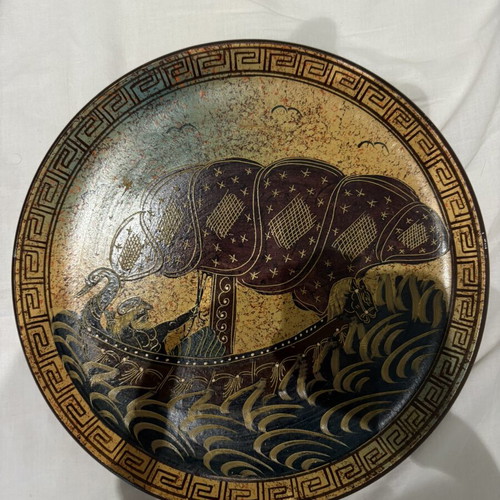 Clay decorative plate