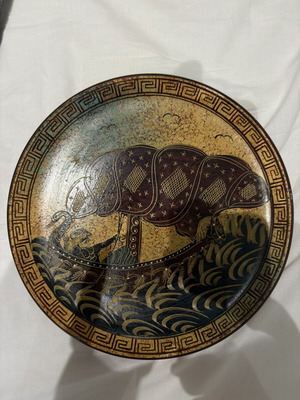 Clay decorative plate