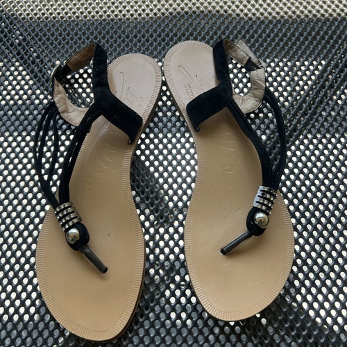 Sandals size 39 black like new