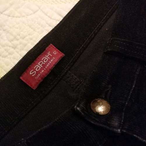 Sarah Lawrence women's slim black corduroy pants used