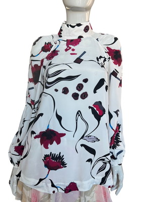 Dorothee Schumacher women's floral blouse like new, XS