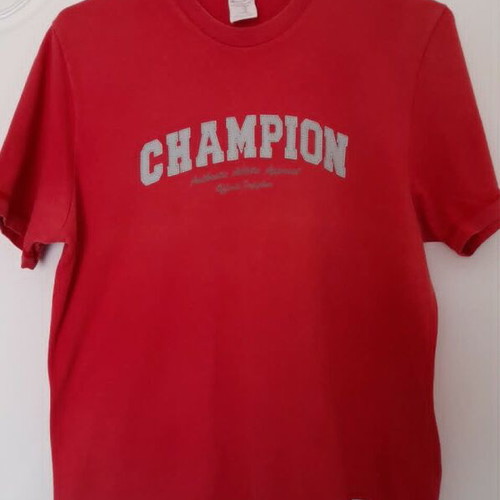Champion men's red T-shirt, size M