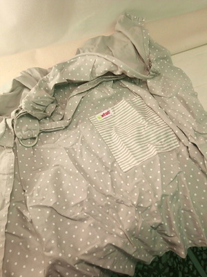 Minene nursing cover used, 100% cotton, gray