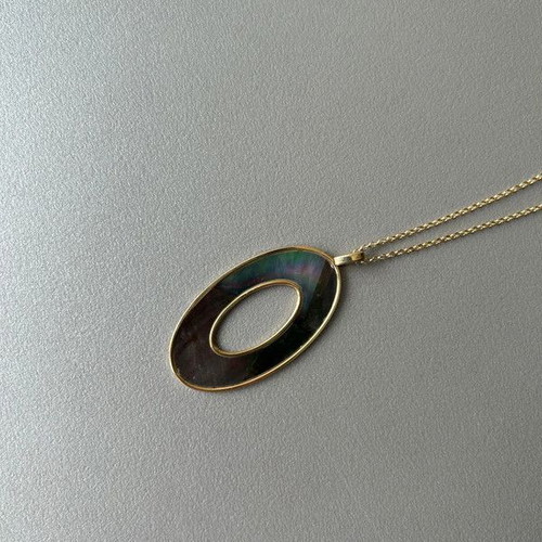 Vogue women's long necklace new, multicolor and gold-tone