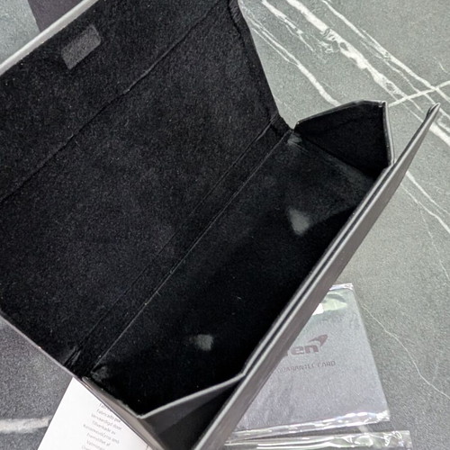McLaren foldable sunglasses case new gray with card and box