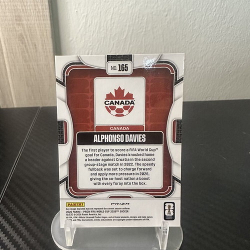 2026 Panini Prizm Fifa World Cup Alphonso Davies Silver #165 new