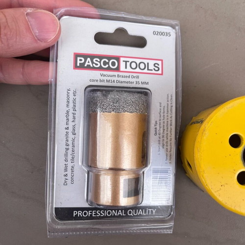 Hole Saw and 35mm Diamond Core Drill Set new