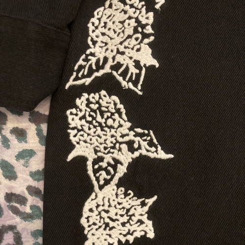 Volcom dress black with embossed patterns like new, size L