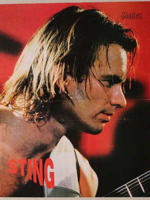 Sting magazine insert poster like new