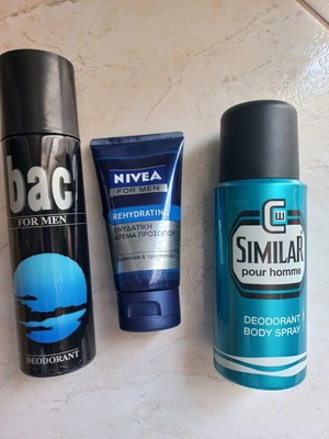 Bac For Men, Similar Pour Homme, Nivea For Men vintage grooming set