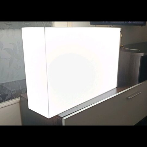 Light box double-sided plexiglass sign 50x70x12cm new