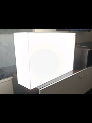 Επιγραφή διπλής όψης light box plexiglass 50x70x12cm καινούργιο