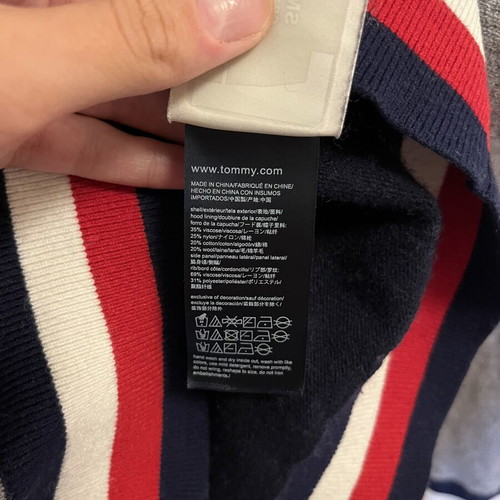 Tommy Hilfiger sweater like new, white and gray, size XS
