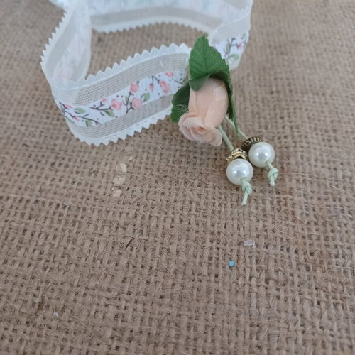 Baptism witness bracelets new, pack of 30 with vintage flower