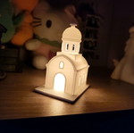 3D Printed Decorative LED Church Lamp New