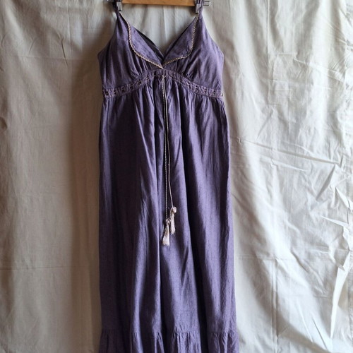 Marks & Spencer Medium Goddess Look Boho Summer Dress Maxi cotton silk blend