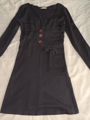 Robin dress like new, medium to XL, gray brown, viscose lycra